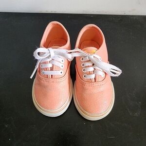 Vans Coral Glittery Tennis Toddler 7.5